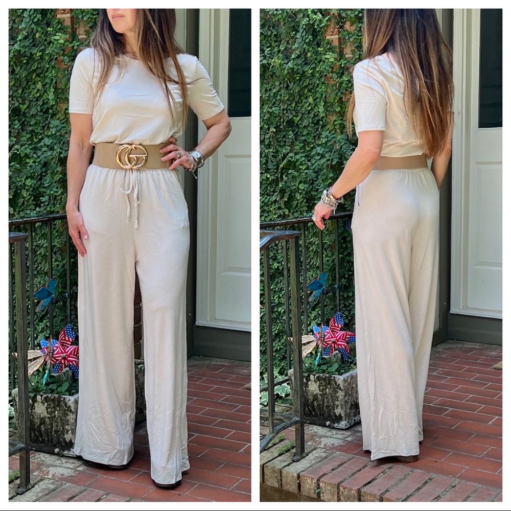 #10 Off White KNIT Romper with POCKETS! - Picture 3 of 10